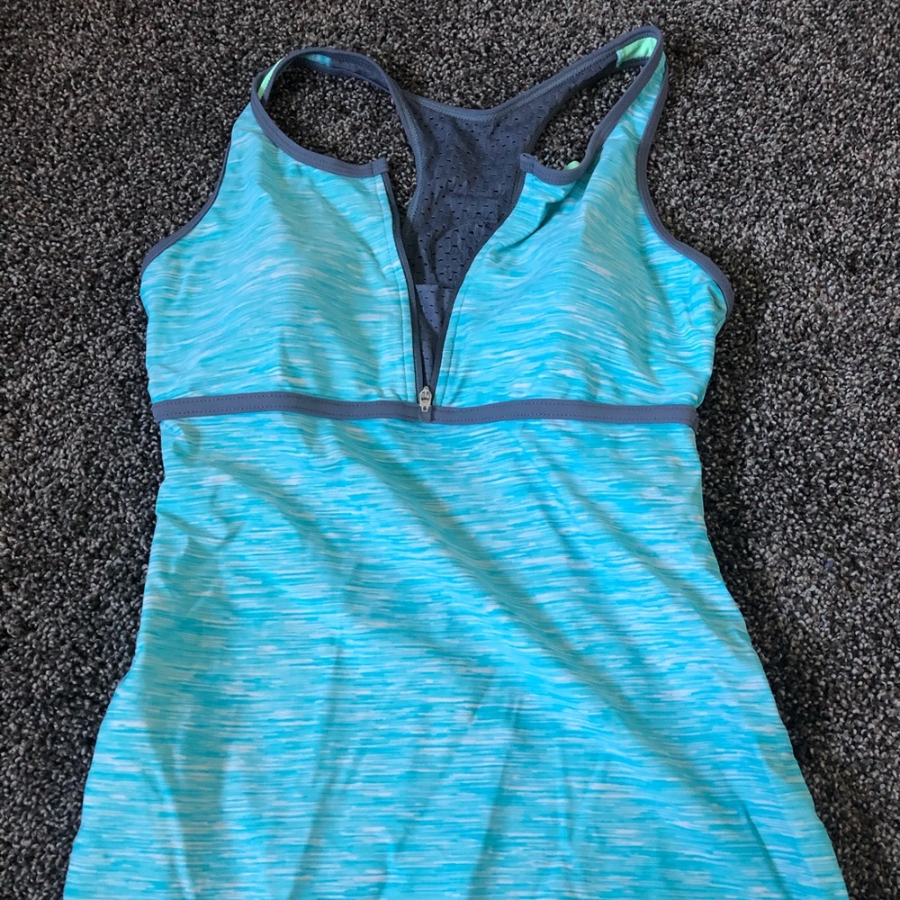 Blue swim top